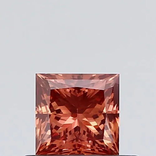 0.50ct Princess Lab Grown Diamond (Colour Fancy Brown, Clarity VS2, IGI Certified)