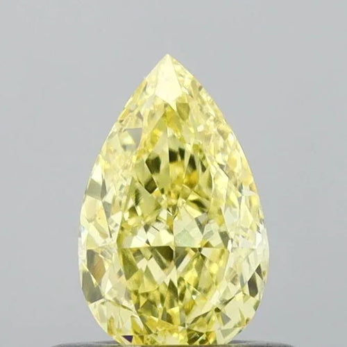 0.51ct Pear Lab Grown Diamond (Colour Fancy Intense Yellow, Clarity VS1, IGI Certified)