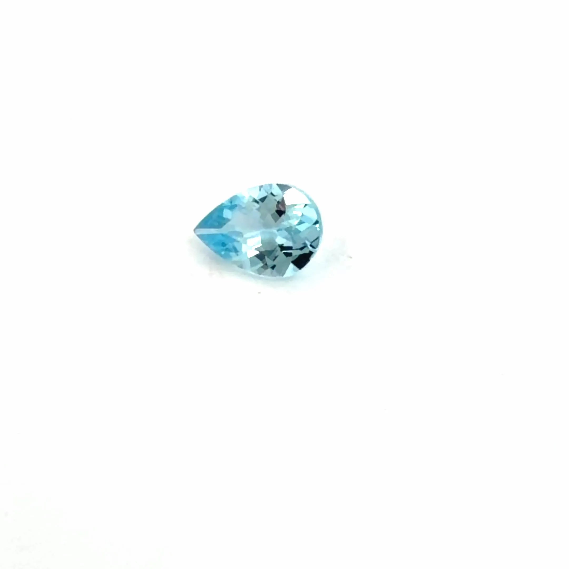 0.51ct Pear Natural Aquamarine (Colour Blue, Clarity Eye Clean, Cut Faceted)