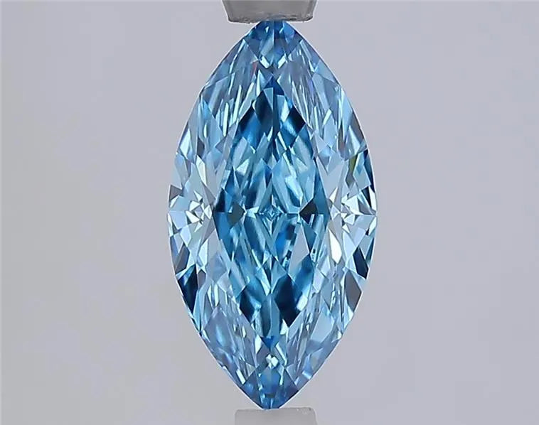 1.35ct Marquise Lab Grown Diamond (Colour Fancy Vivid Blue, Clarity VS1, IGI Certified)
