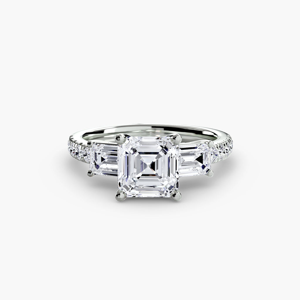 Trilogy pavè emerald