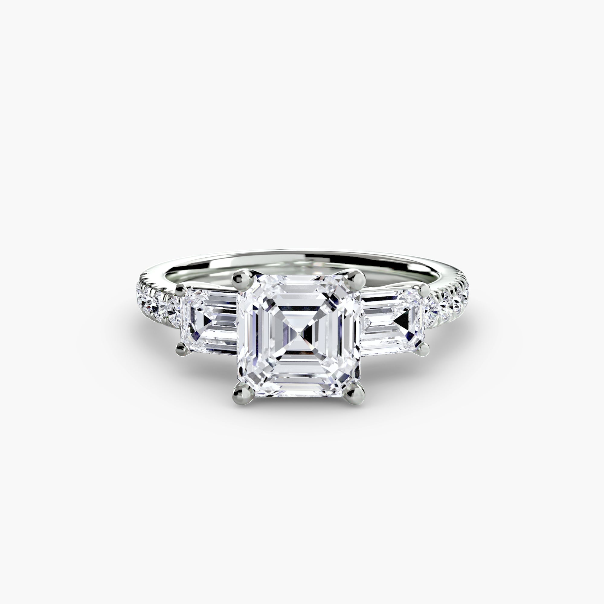 Trilogy pavè emerald