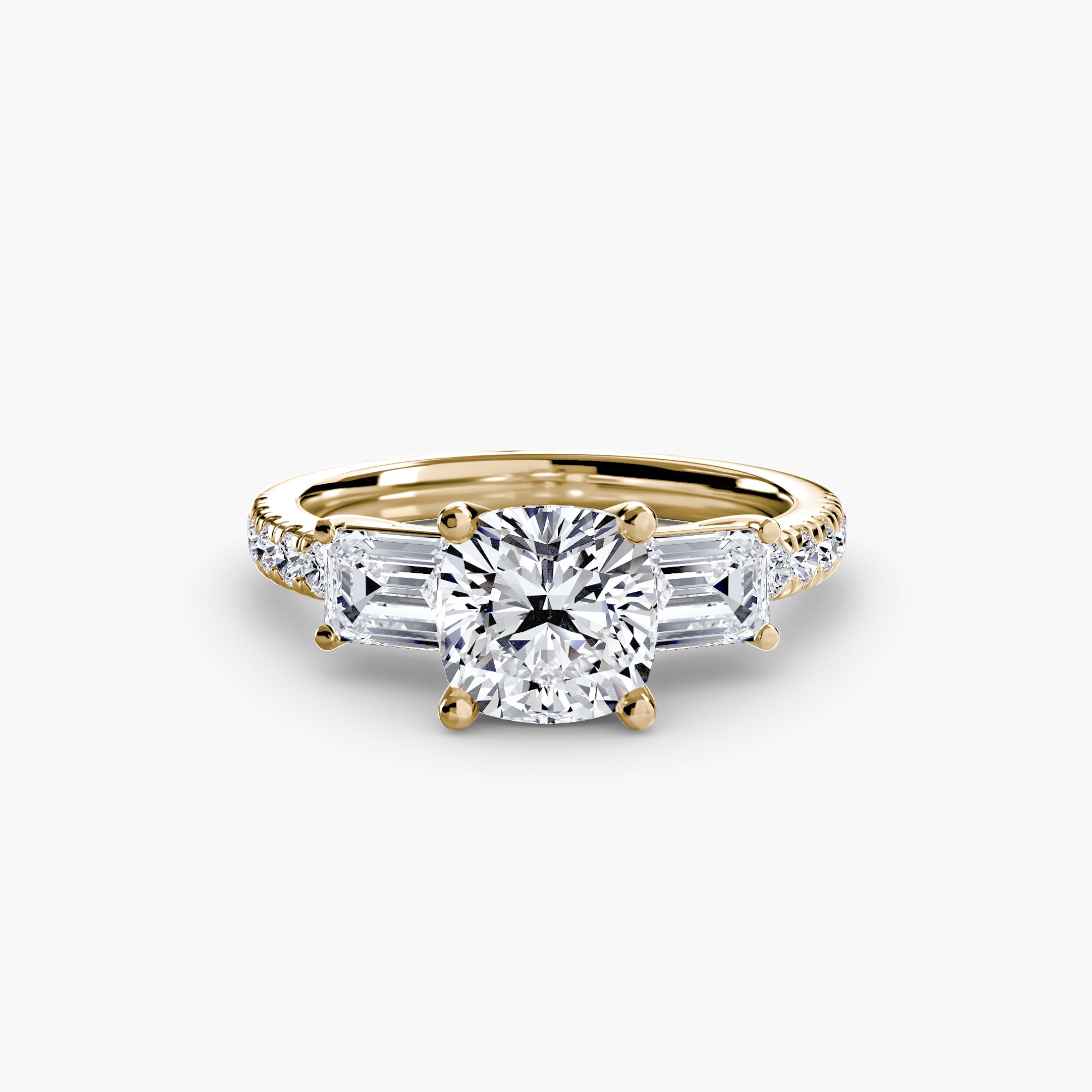 Trilogy pavè emerald