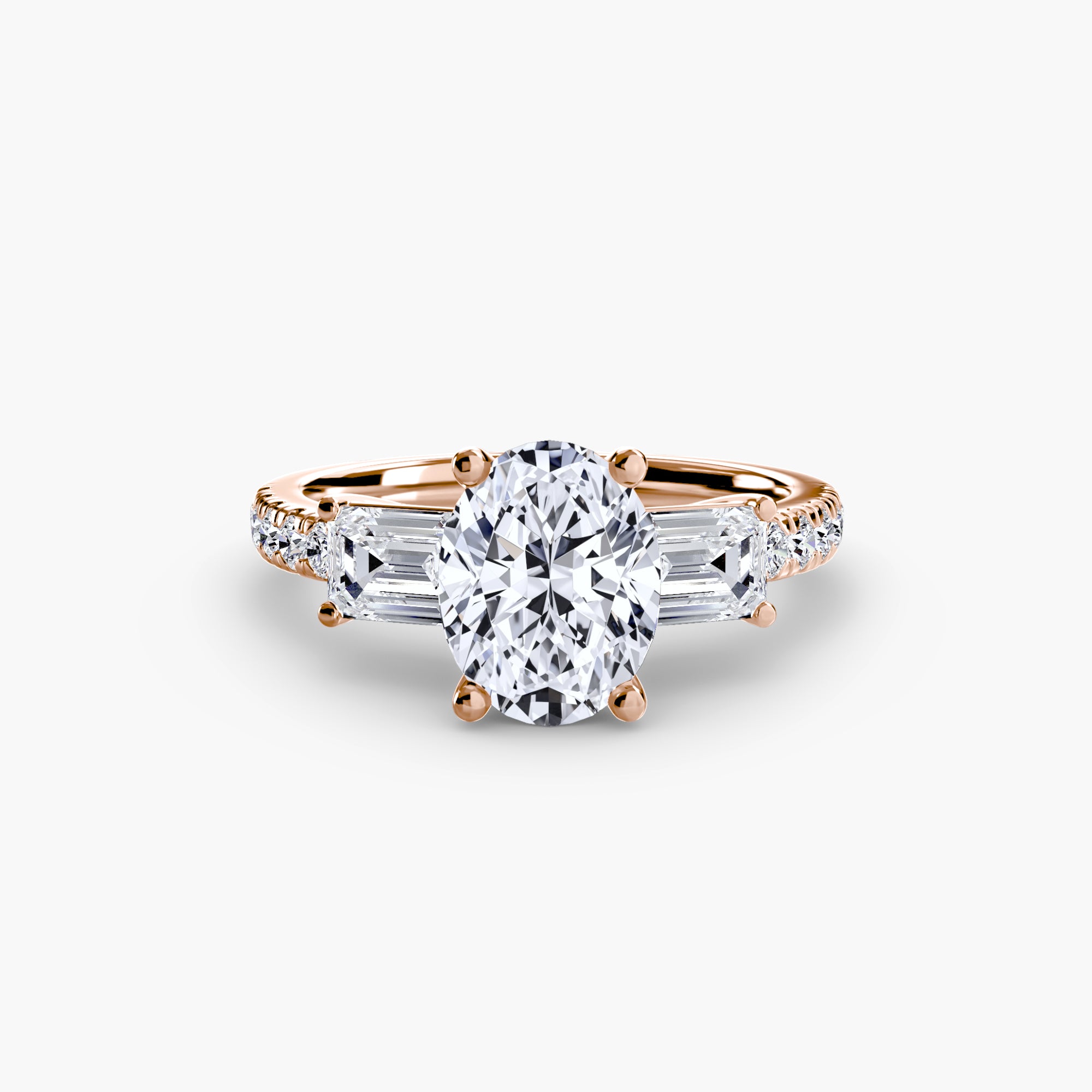 Trilogy pavè emerald
