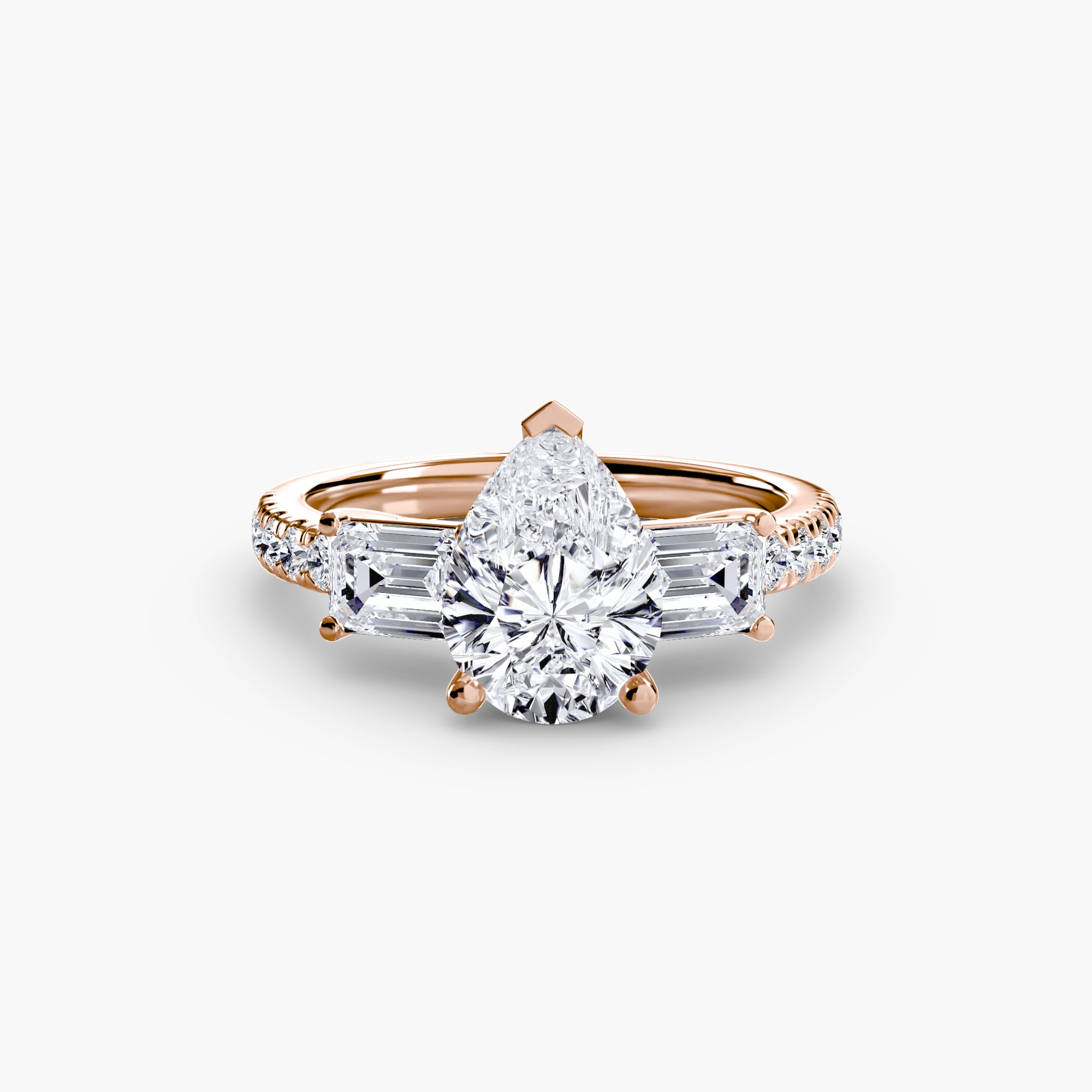 Trilogy pavè emerald