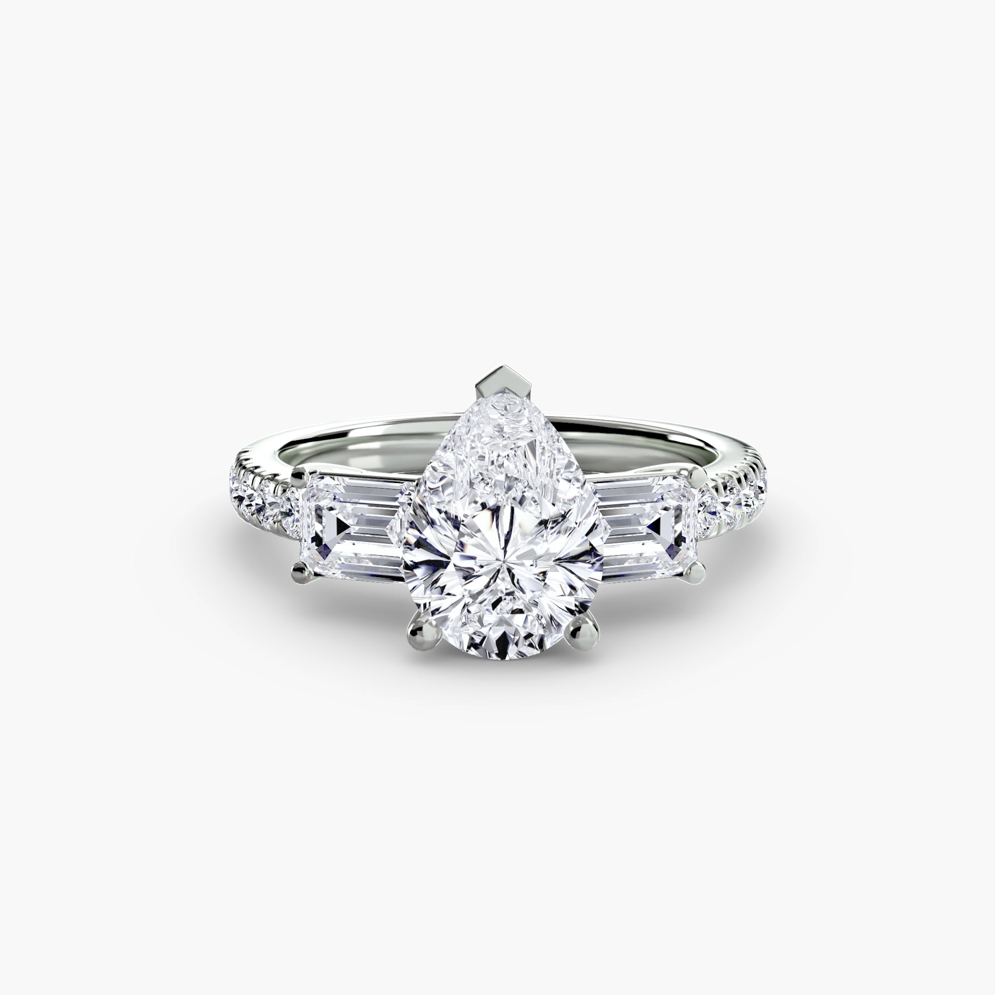 Trilogy pavè emerald
