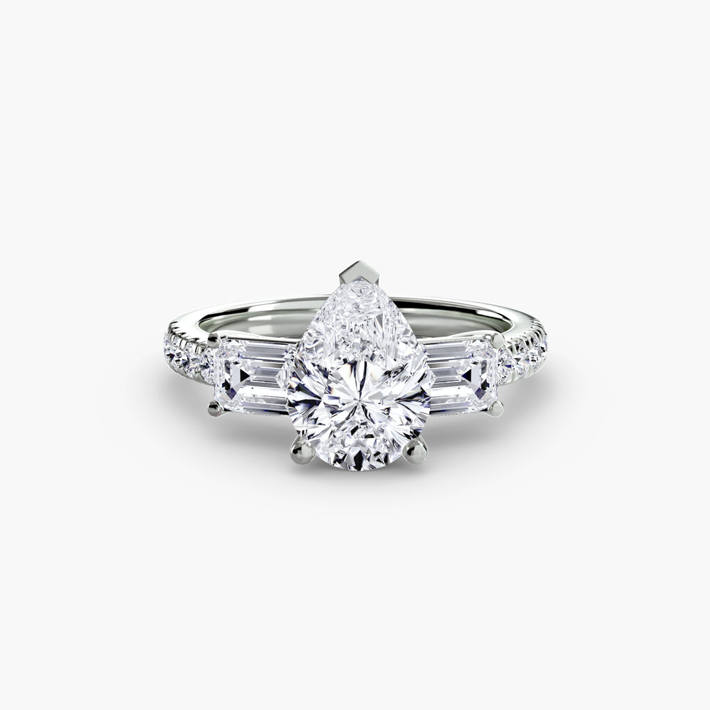 Trilogy pavè emerald
