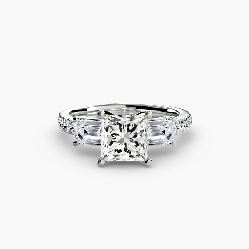 Trilogy pavè emerald