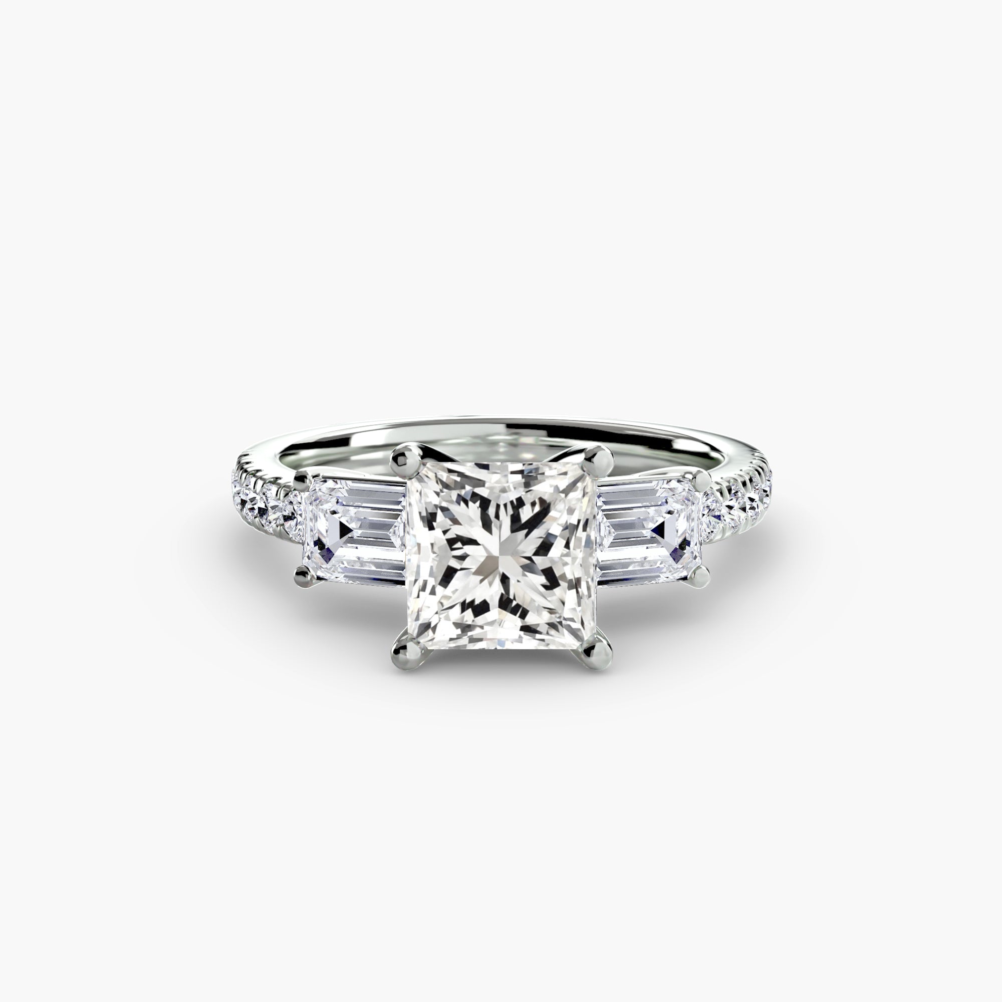 Trilogy pavè emerald