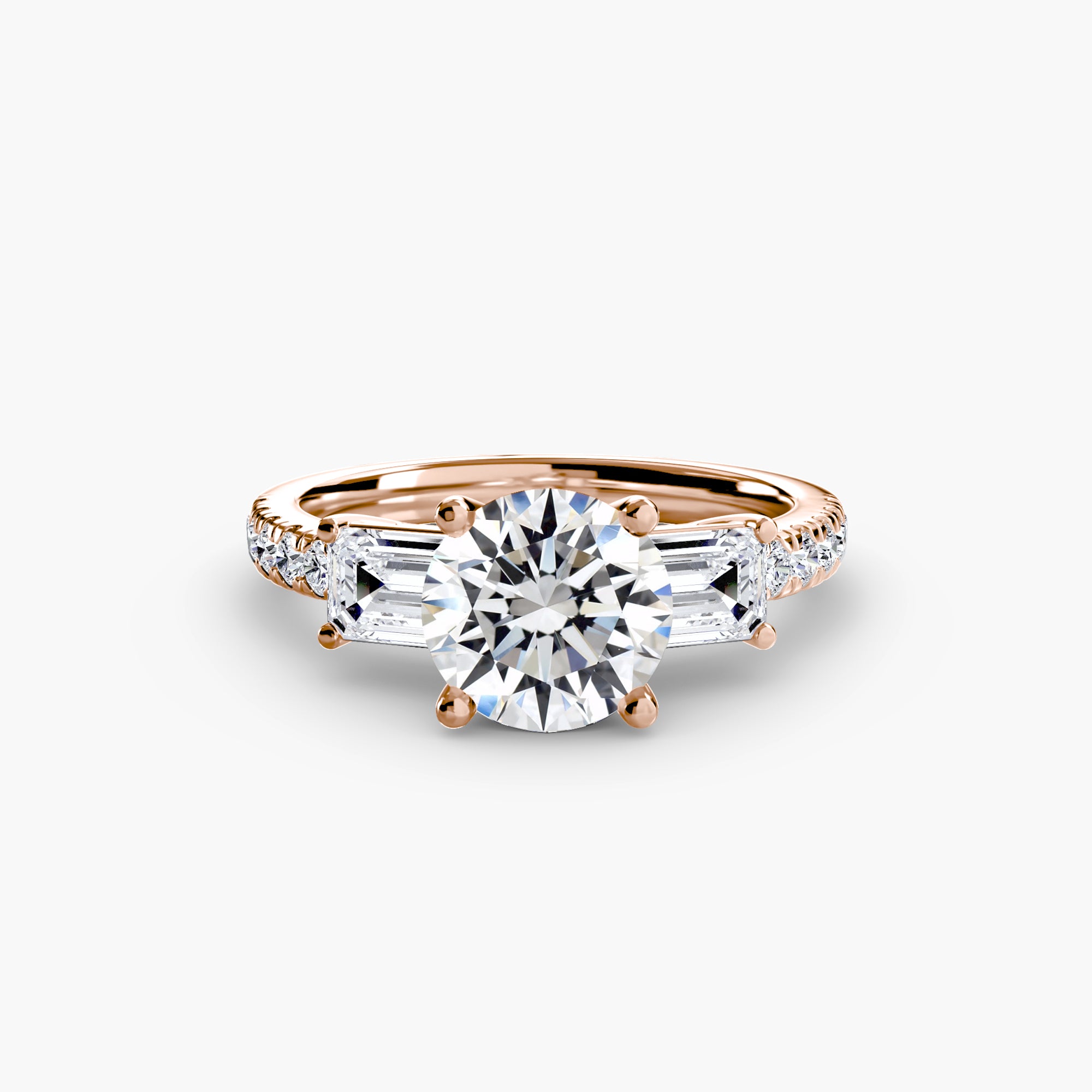 Trilogy pavè emerald