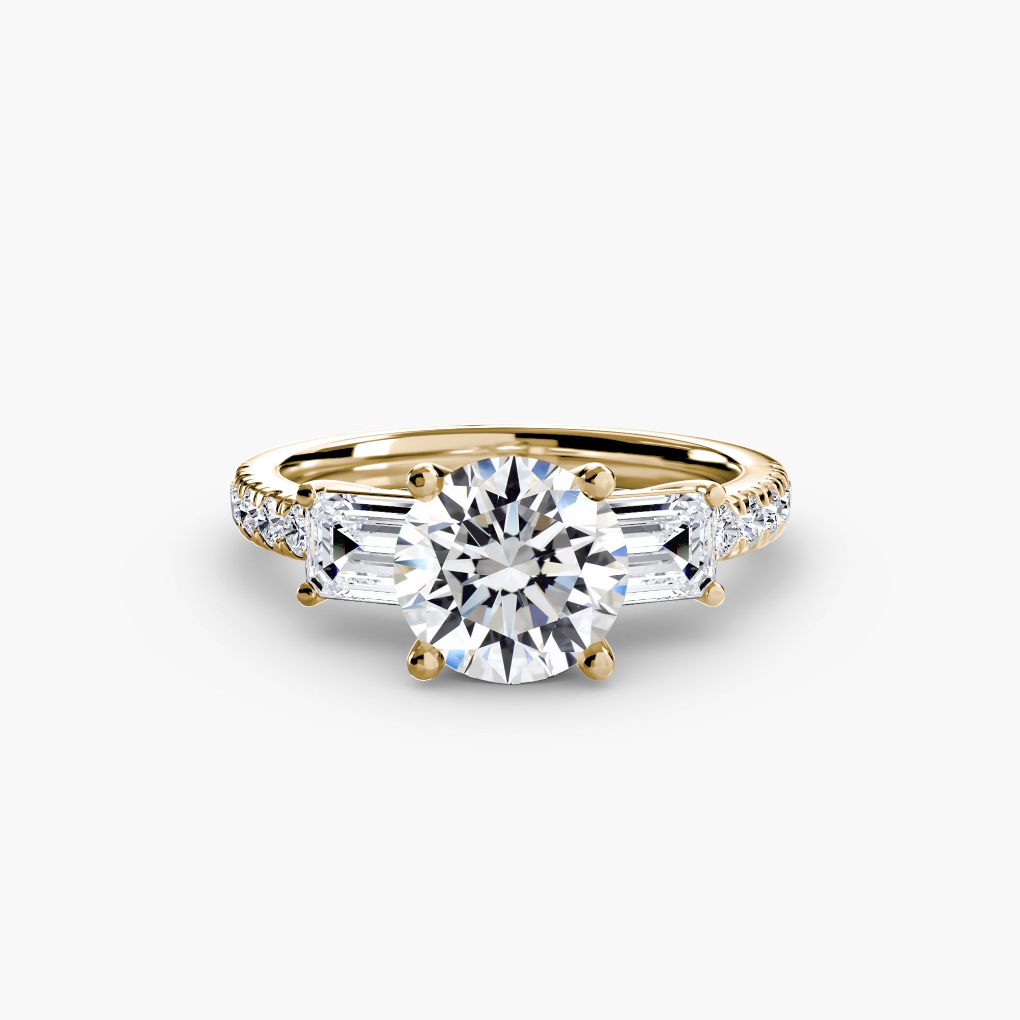 Trilogy pavè emerald