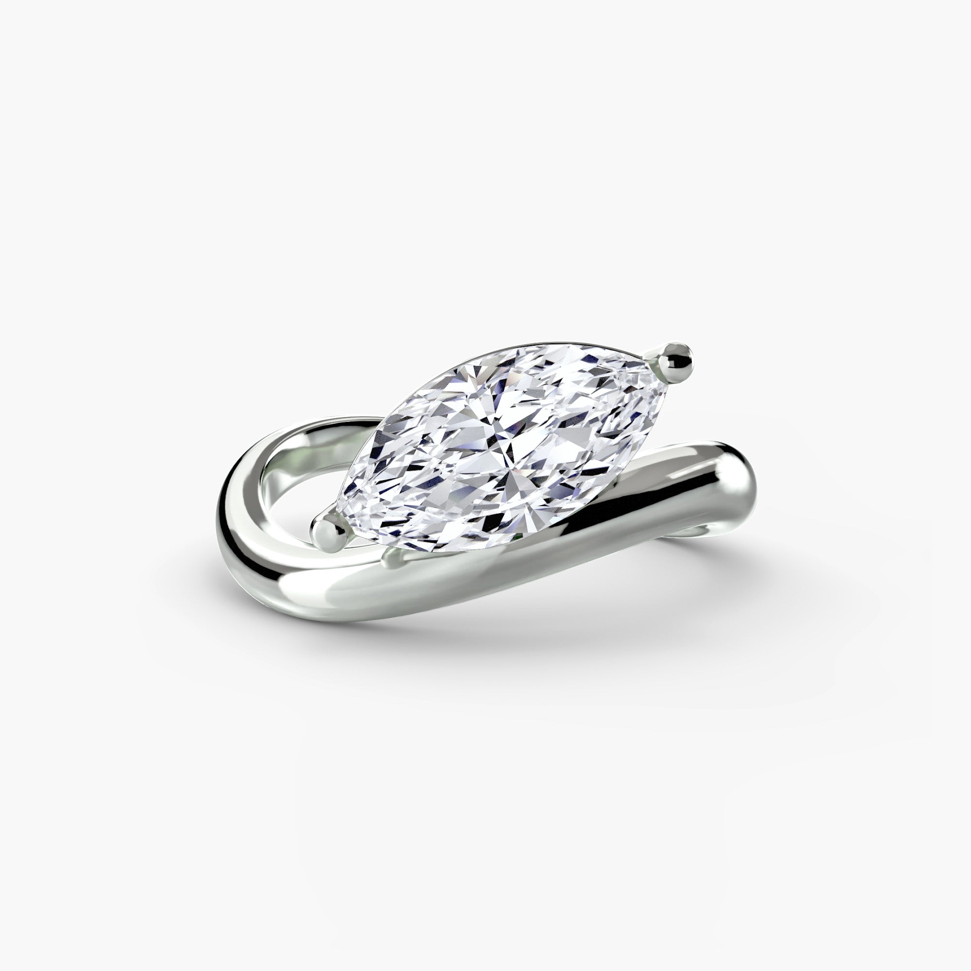 Anello marquise Wave