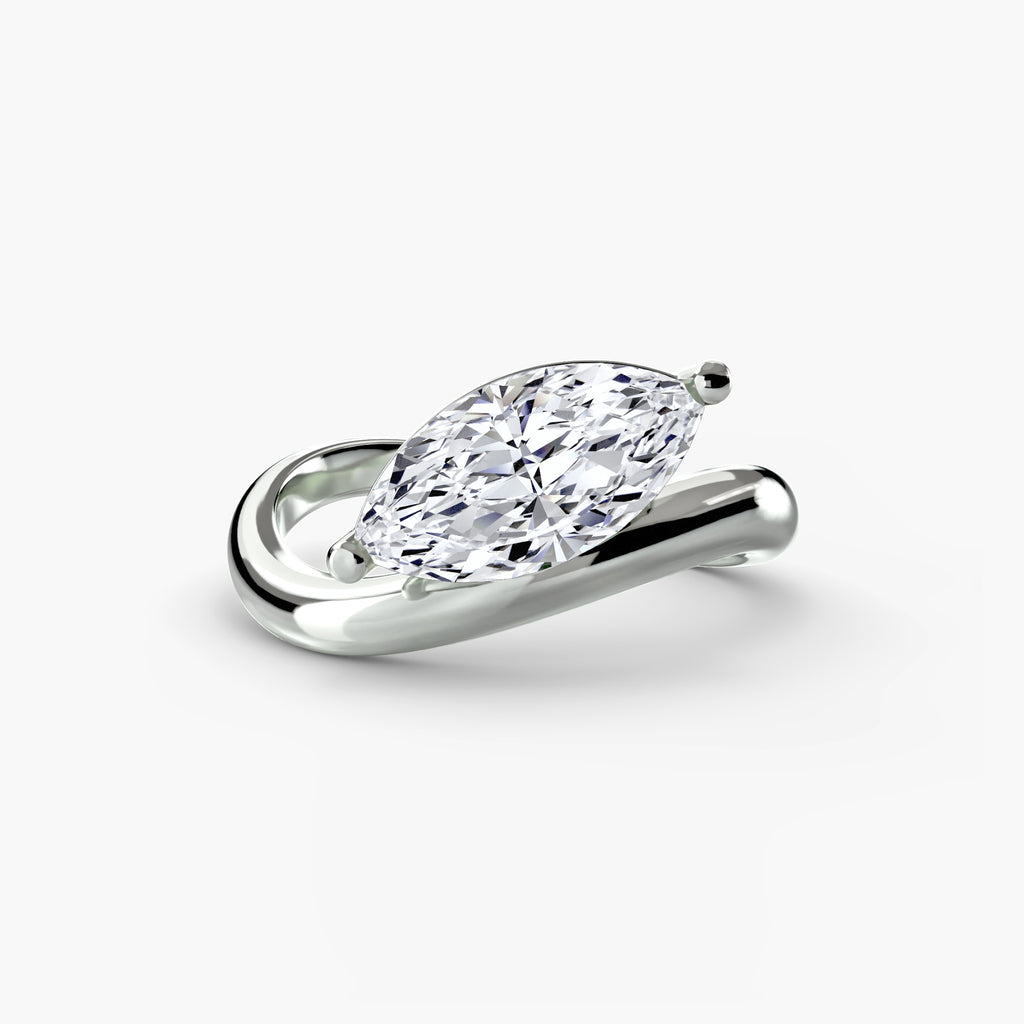 Anello marquise Wave