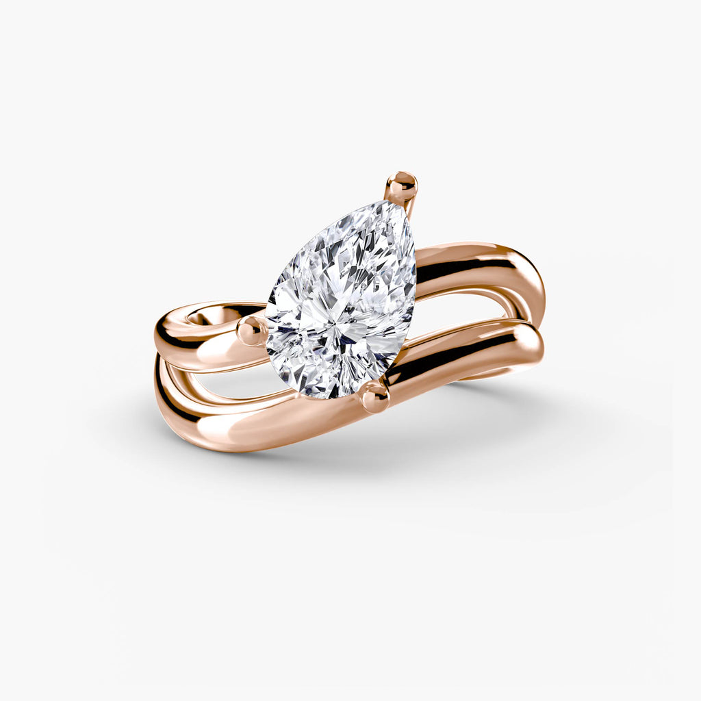 Anello goccia Wave