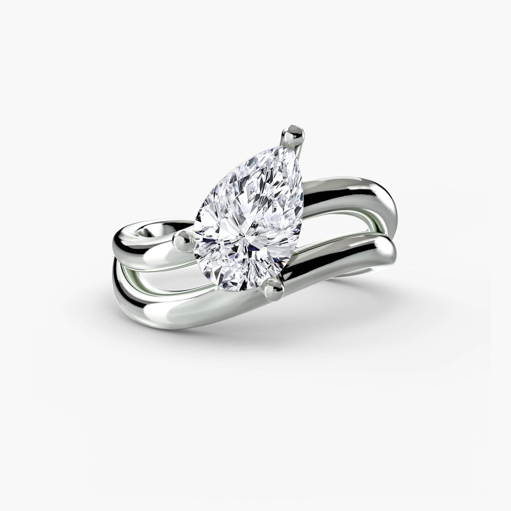 Anello goccia Wave