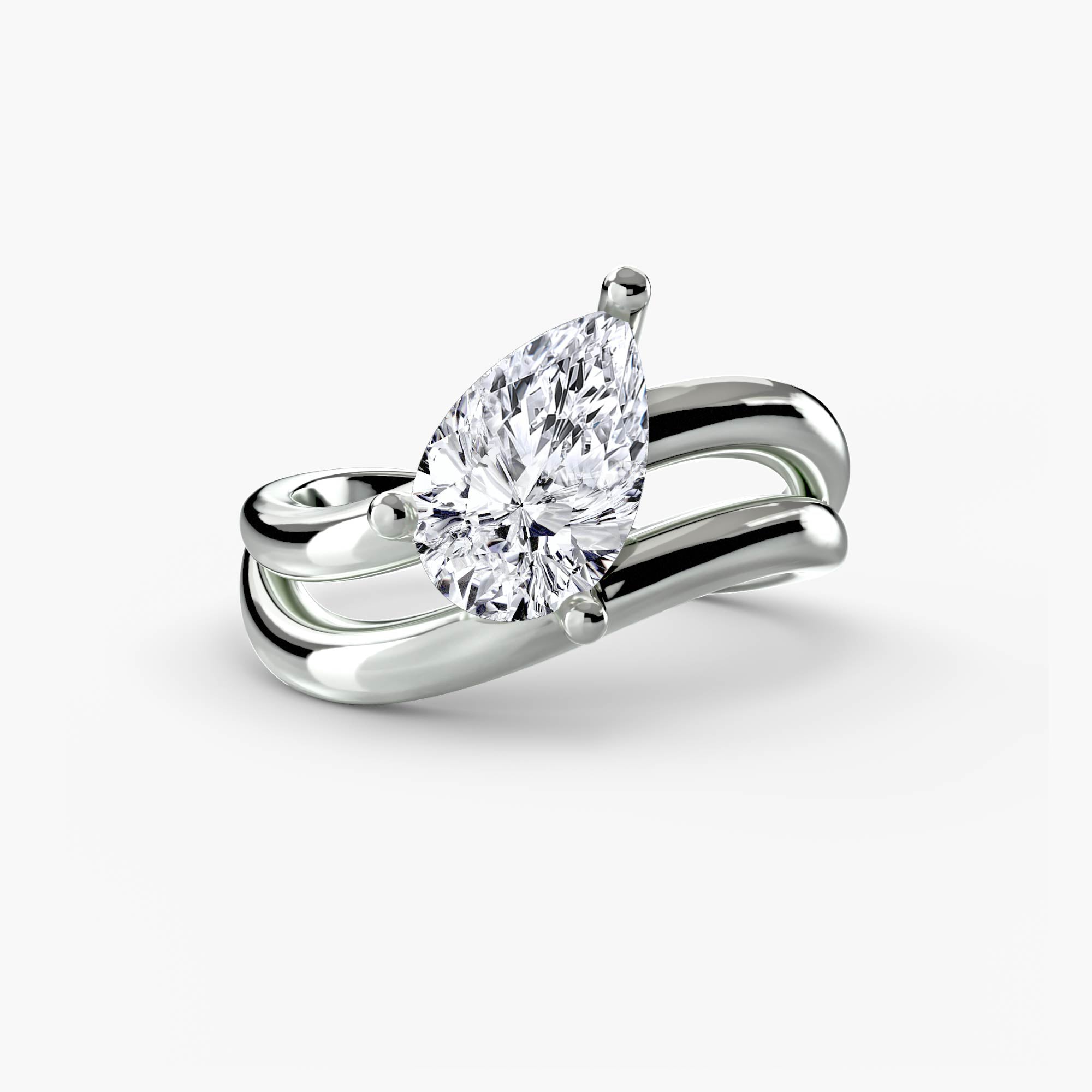 Anello goccia Wave