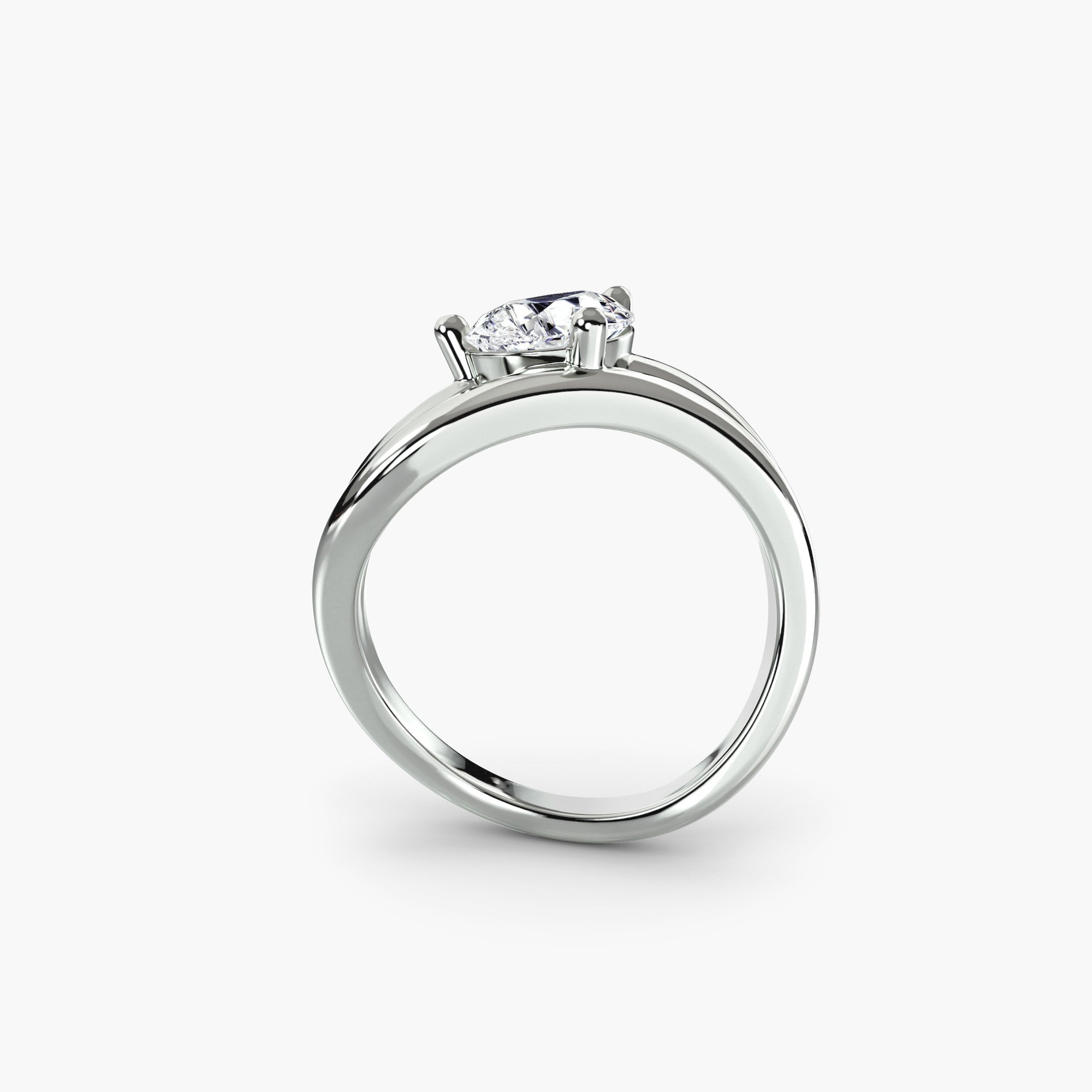 Anello goccia Wave